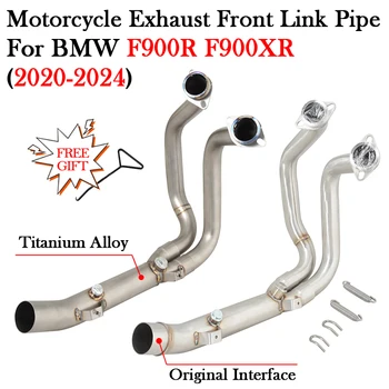 For BMW F900R F900XR F900 R XR 2020 2021 2022 2023 2024 Motorcycle Exhaust Muffler Escape Moto Titanium Alloy Front Link Pipe