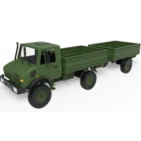 Hot Sale Rc Electric Off-Road Cremlimbing Ote Control Car  1:12 U1300 Unimog Abs Plastic Armygreen Toy Model Remote Control Gift 2