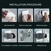 Bathroom 6 inch roundness quadrate shower head ABS Chrome shower head water saving bathroom rain spa square handheld Shower Set 6