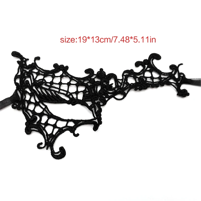 Masquerade mask Half face mask Sexy Lace Eye Masks Halloween Eye Mask Women Party Favor Masquerade Mask Half Face Death Dress Up Accessories