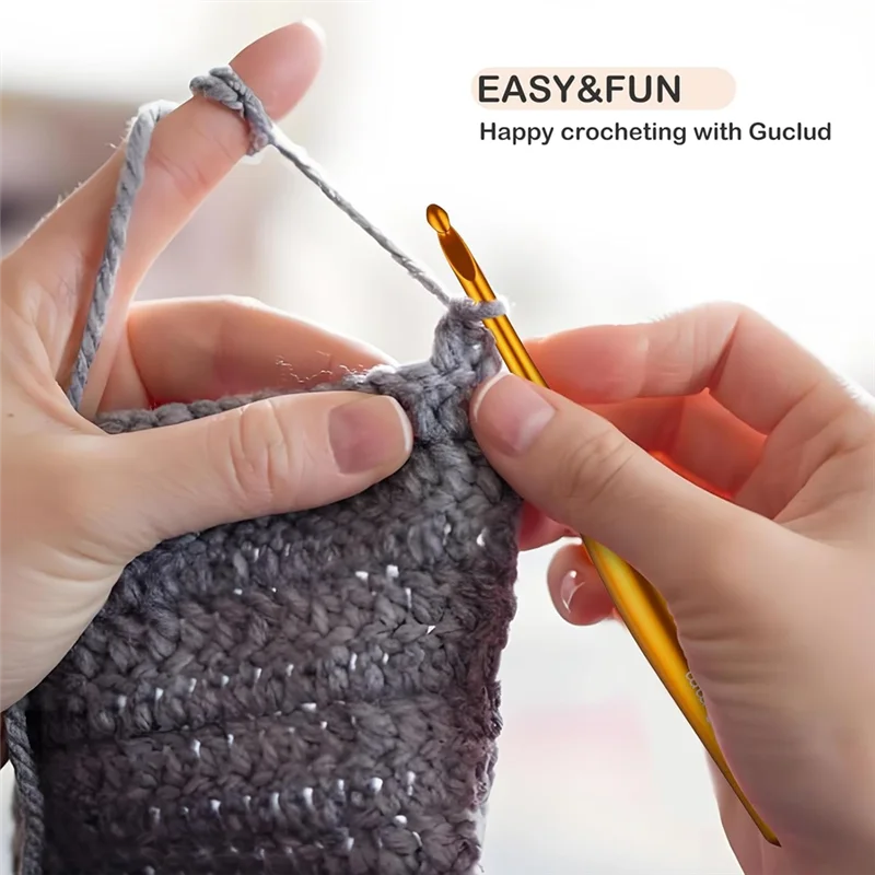 Ergonomic Aluminum Crochet Hook Set 2