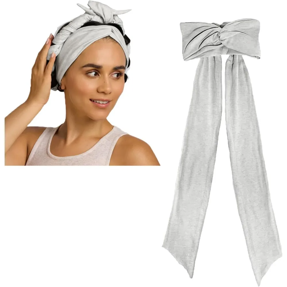 Overnight Heatless Hair Curler Headband - Soft Ribbon Rollers for Effortless Waves