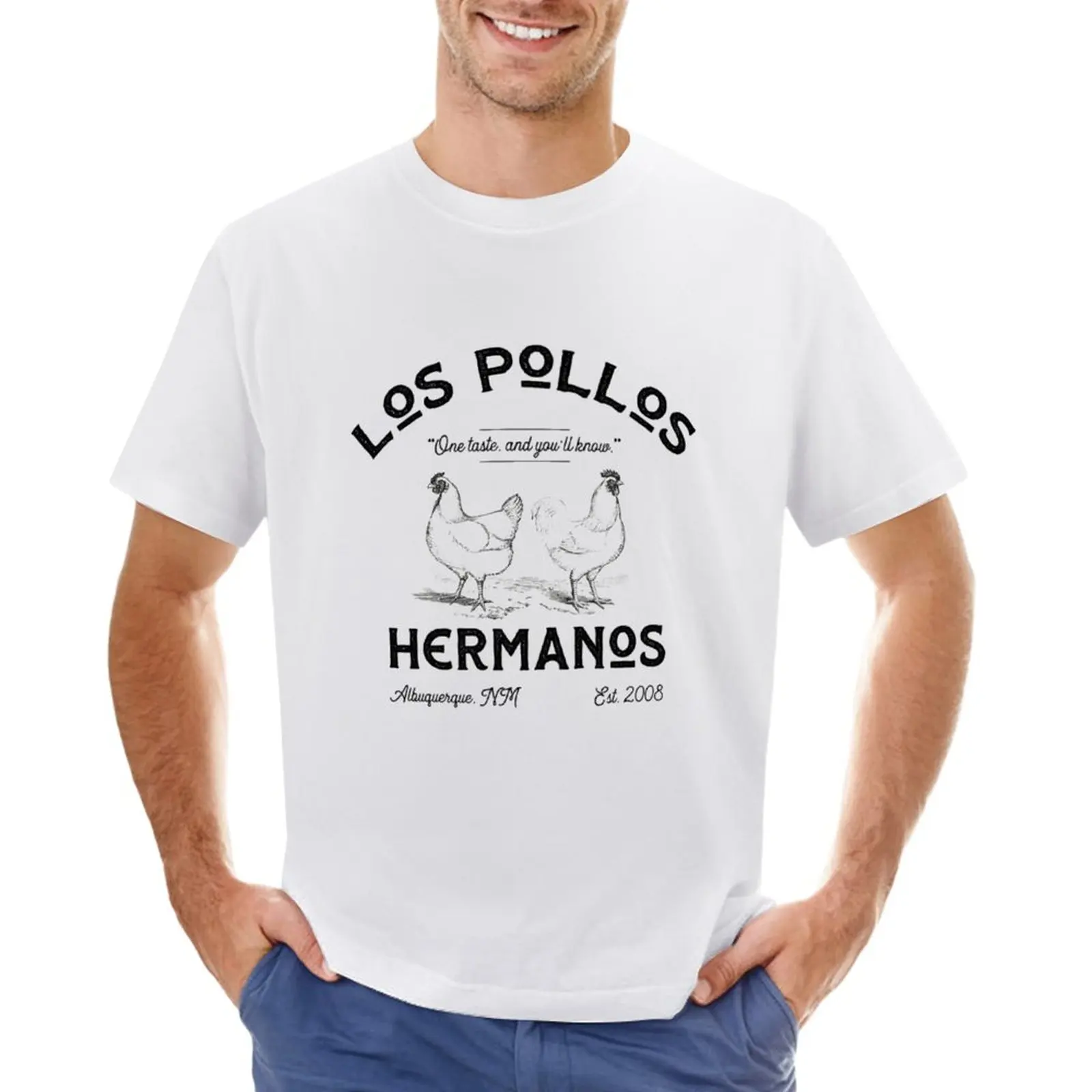 

Vintage Los Pollos Hermanos T-Shirt funnys animal prinfor boys men clothes