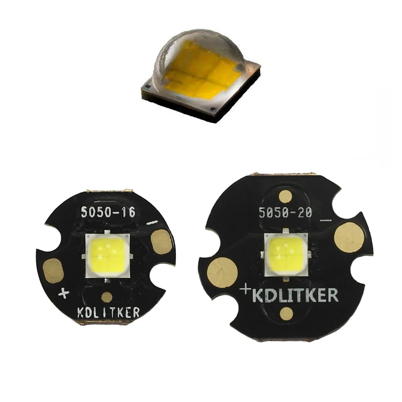 

3V Cree XLamp XHP50.3 HD 18W 230 Lumens SMD 5050 Powerful LED Emitter on KDLITKER DTP Copper MCPCB Flashlight DIY High Power