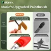 12 Sizes Marie's Fibert Paint Brushes for Oil,Acrylic,Gouache,Figures,Rocks,Watercolor,Crafts,Models,Canvas for Artist& Adults 4
