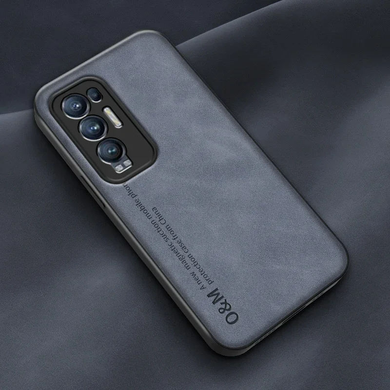 Luxury Magnetic Leather Phone Case - Premium Silicone Back Cover