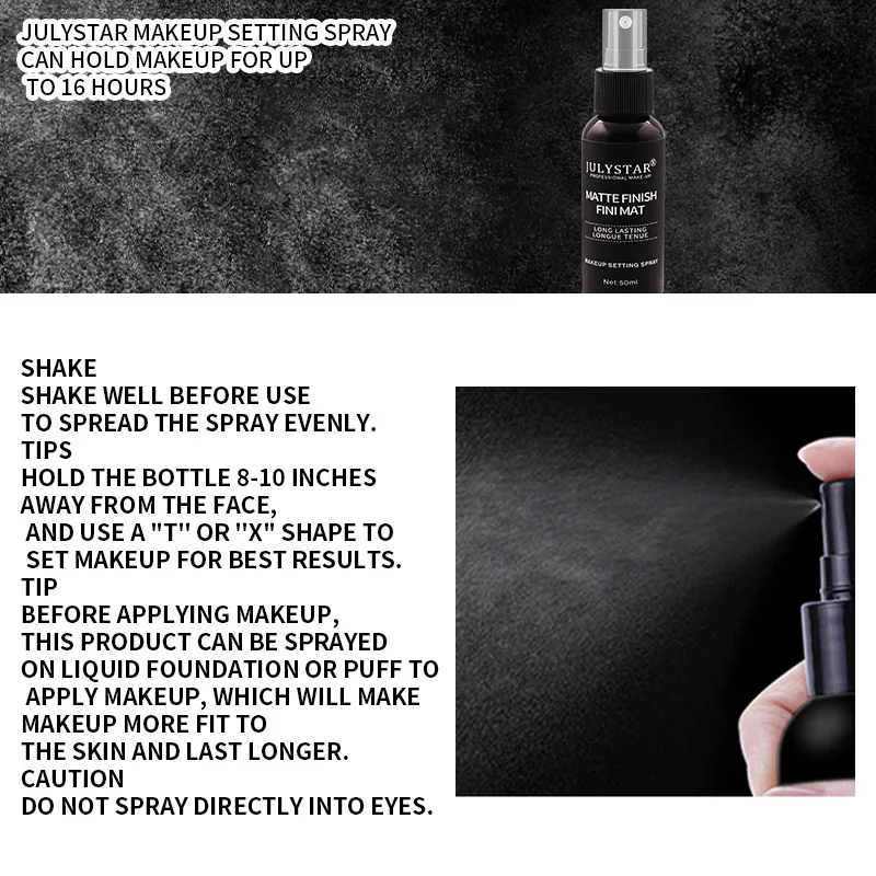 50ml Portable Makeup Setting Spray Moisturizing Women Makeup Toner Facial makeup setting spray