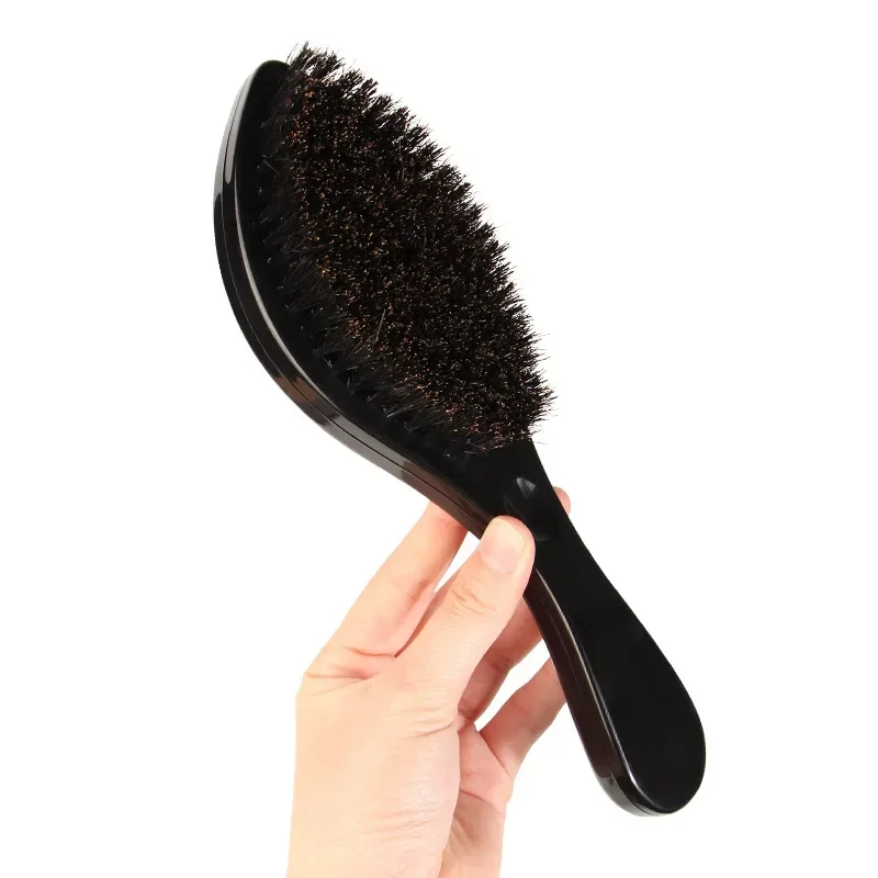 New MAN Hair Brush Boar Bristle For Men's Beard Shaving Comb Face Massage Facial Hair Cleaning Brush Wave Comb Drop Shipping 3