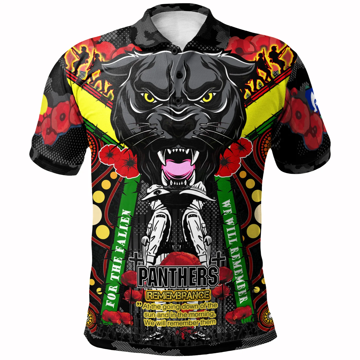 Summer Boxing Polo Shirt 3d Animal Print Shirts Panther Pattern Tees