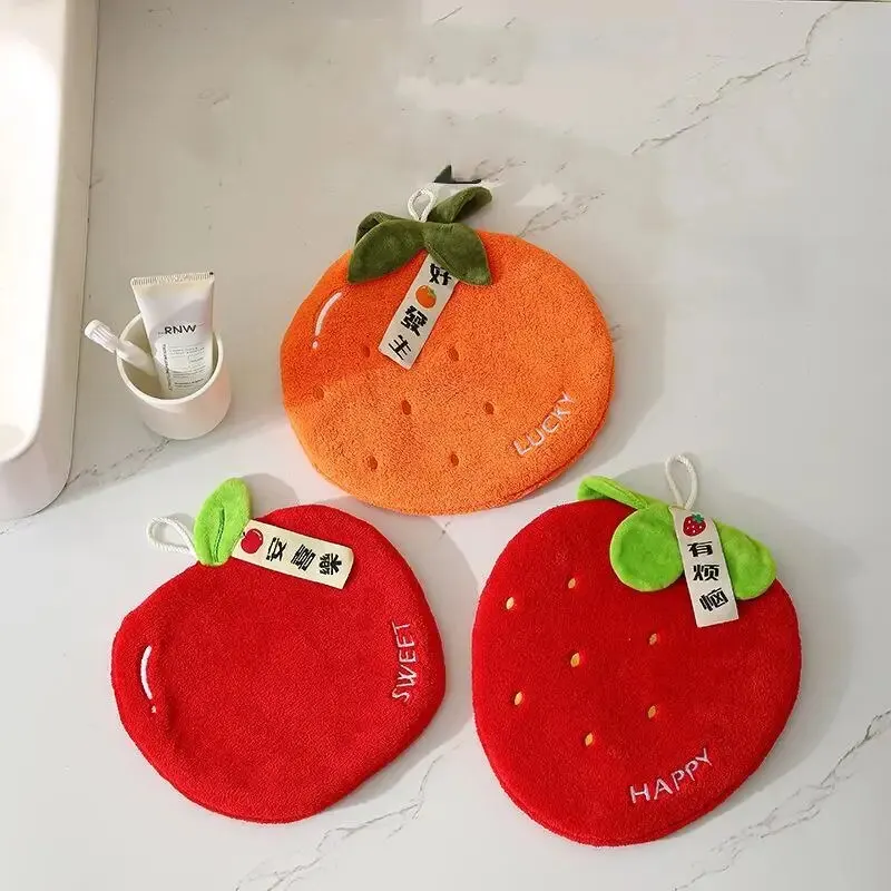 Coral Fleece Fruit Towel Kitchen