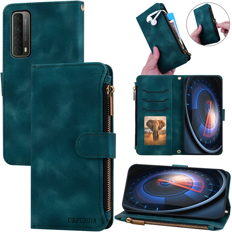 Leather Flip Wallet Case with Enhanced Protection