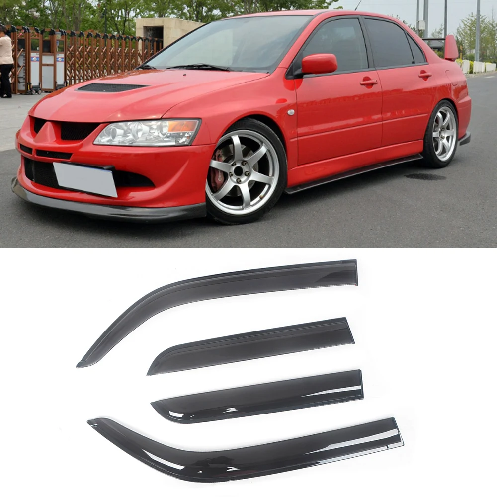 

Козырек для боковых окон автомобильный тонированный черный для Mitsubishi Lancer 2002-2016