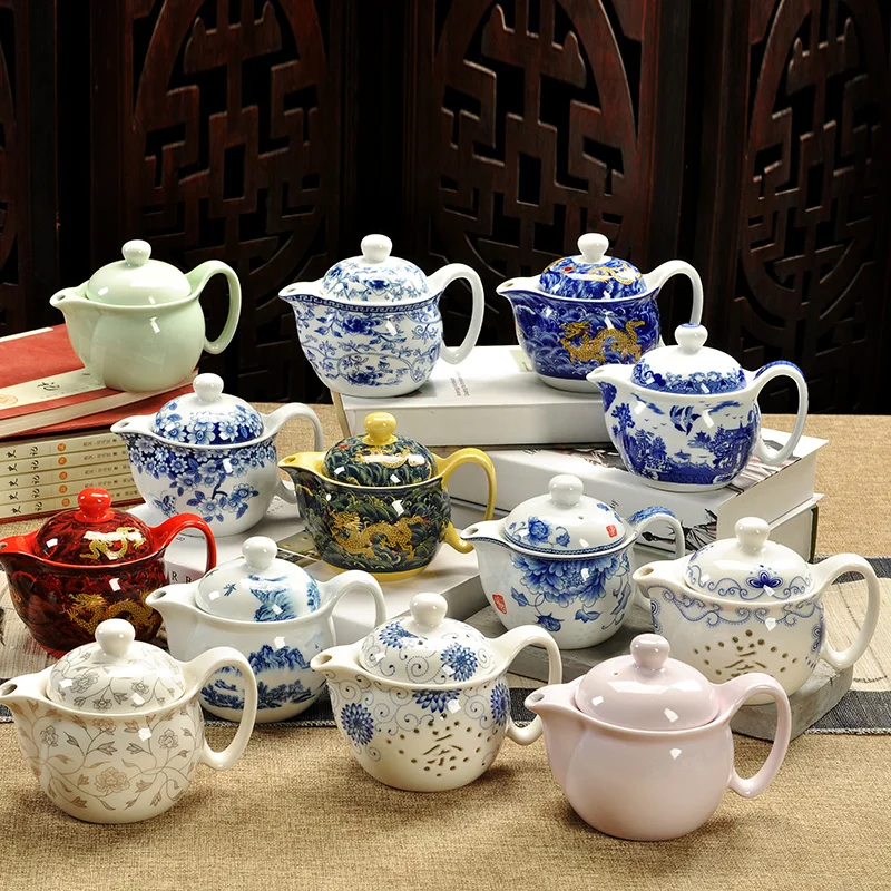 

Jingdezhen Large Blue and White Teapot