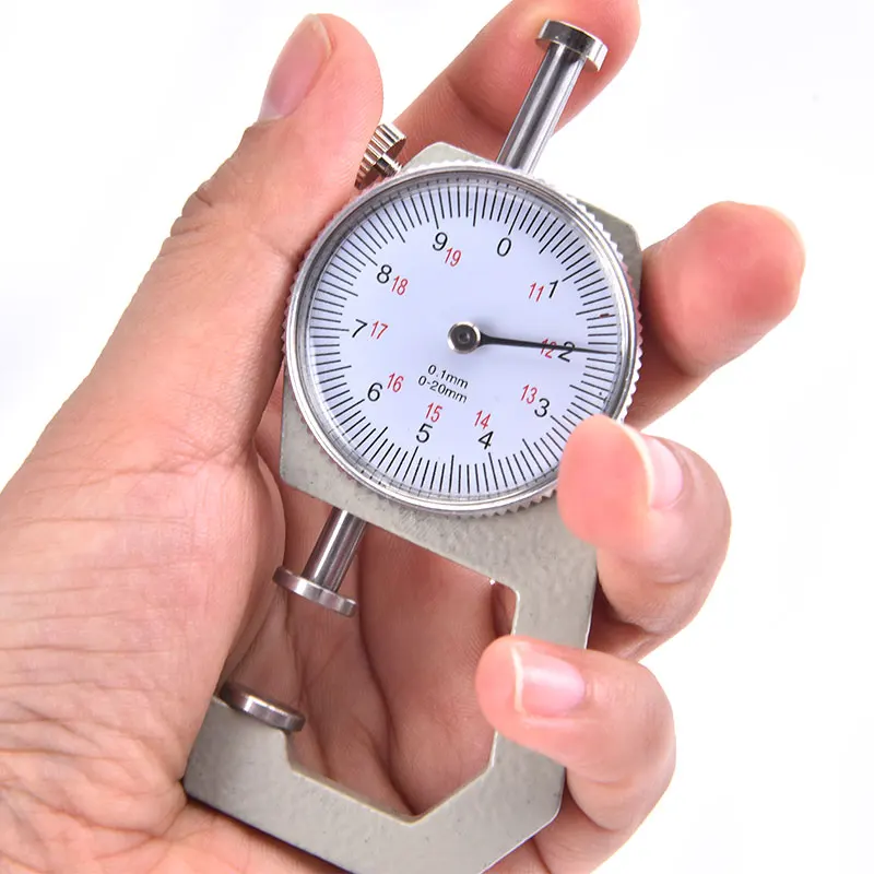 0-10mm / 0-20mm Dial Thickness Gauge Leather Paper Thickness Meter Tester For Leather Flim Paper Measure Tool Gauge thickness gauge