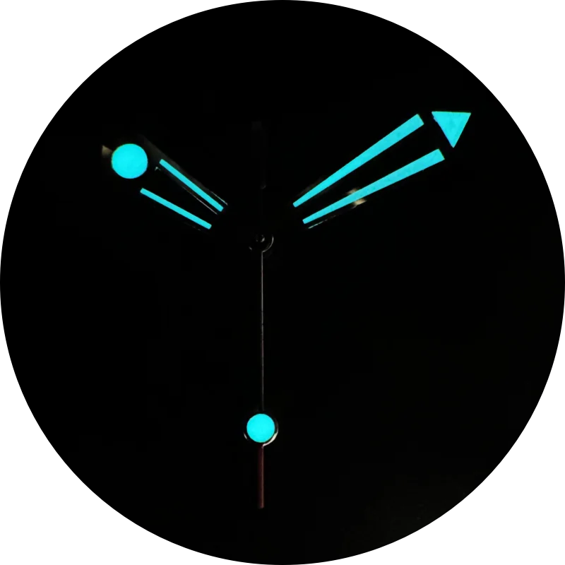 Watch Accessories Sea Style Watch Hands With C3 Bgw9 Green Blue Luminous For Nh35 Nh36 Movement Skx007 Modified Case 28.5mm Dial index