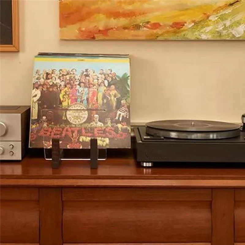 Schallplatten Ständer Aus Acryl - Platz Für Bis Zu 50 Vinyl Records, Dezent & Stabil