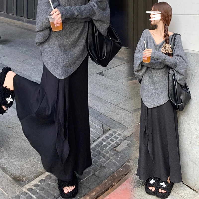 Spring Pregnant Woman Belly Skirts Adjustable Waist Fashion Maternity Irregular Skirt Long Loose Pregnancy Empired Skirts