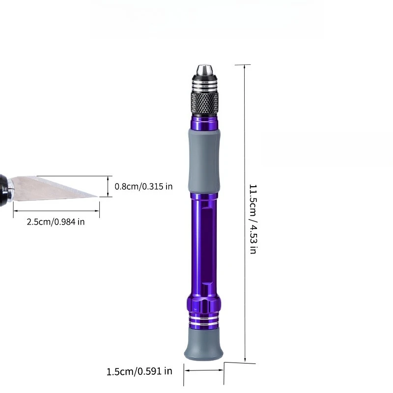 Hobby Engraving Knife Full Metal Wide Blade Hand Carving Tool for Figure Scrapbooking Model DIY Craft Gift
