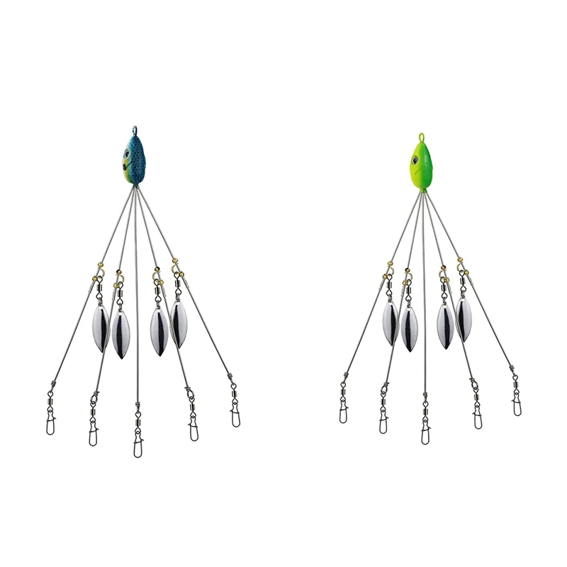 Alabama Umbrella Rigs for Bass Stripers Fishing, Freshwater Fishing