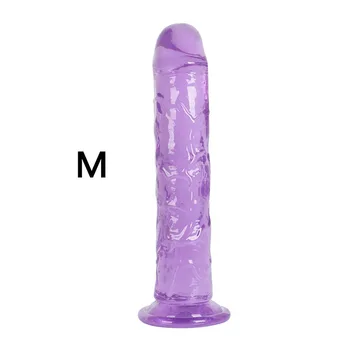 3 Size Translucent Soft Jelly Big Dildo Realistic Fake Dick Penis Butt Plug Sex Toys for Woman Men Vagina Anal Massage 5