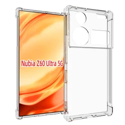 ZTE Nubia Z60 Ultra Shockproof Silicone TPU Phone Case with Airbag Bumper Protection for ZTE nubia Z60 Ultra (Airbag Clear Case)