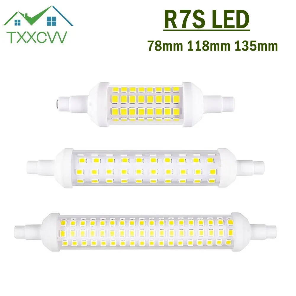 

R7S LED 78mm 118mm 135mm Light Bulb 6w 9w 12w SMD 2835 Lampada LED Lamp 220V corn light Energy Saving Replace Halogen Light