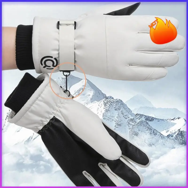 

Ski Gloves Winter Warm Outdoor Sport Snowboard Snowmobile Cycling Skiing Gloves Men Women Kids Waterproof Non-slip Touch Screen
