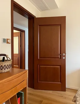 Modern Custom Interior Doors with Frame Soundproof Wood Door for Dining Bedroom Apartment Indoor Swing Doors Finished Surface 1
