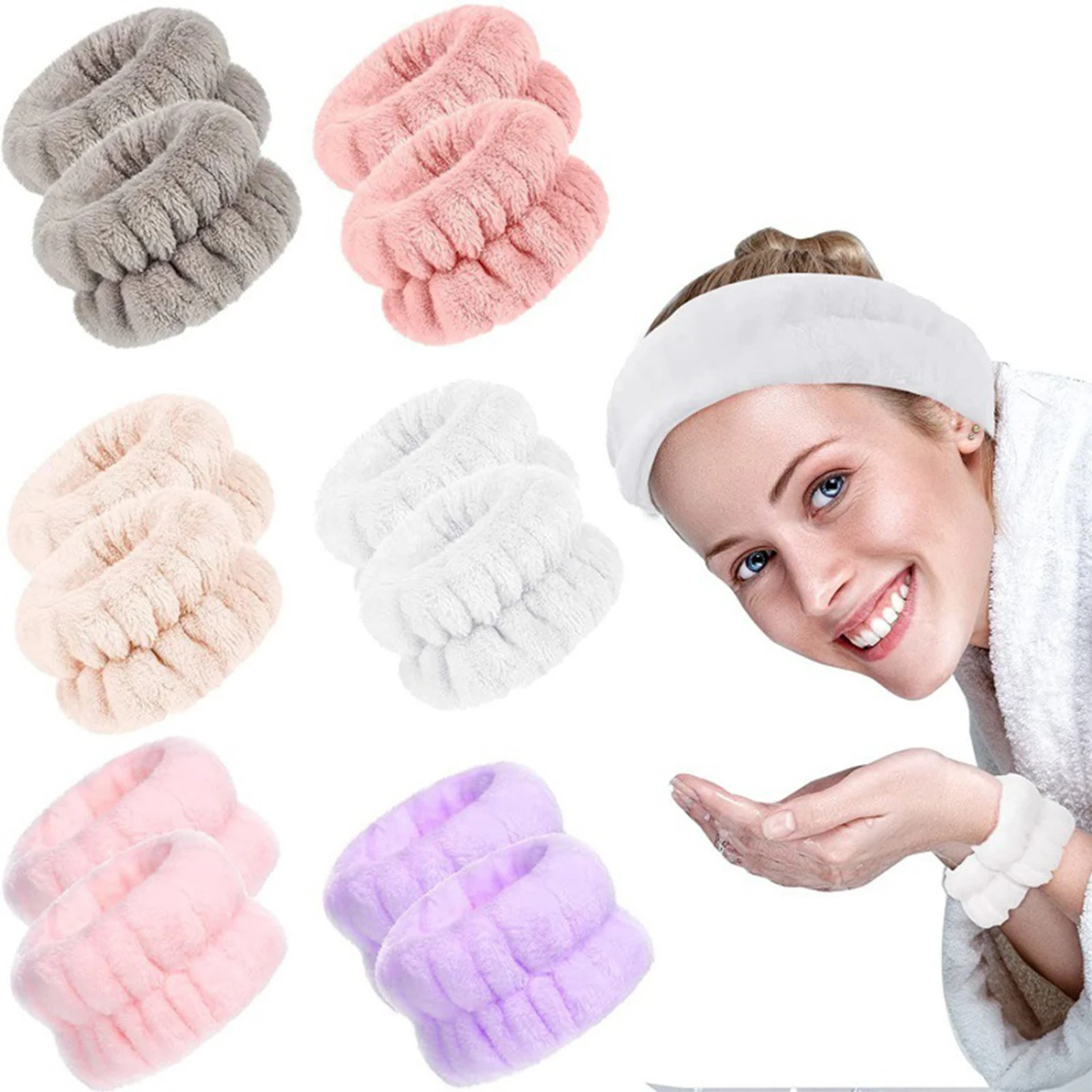 2PCS Face Wash Wristbands Soft Absorbent Wristbands Face Cleaning Accessories face wash wristbands