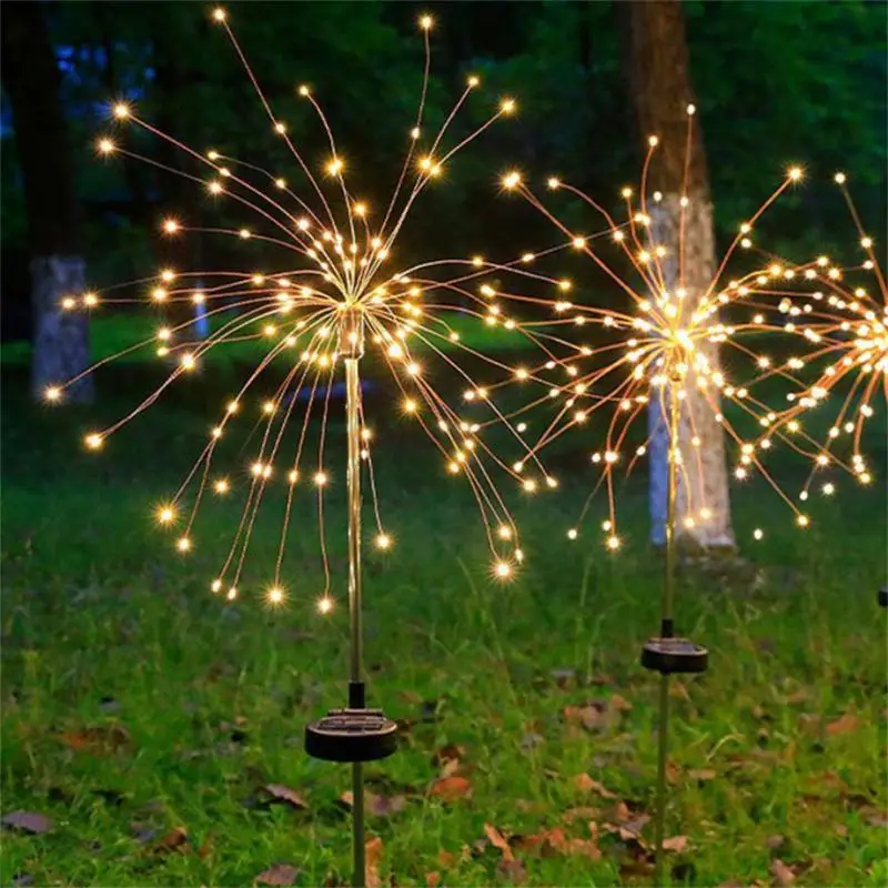 

Solar LED Firework Fairy Lights Outdoor Waterproof Garden Decoration Lawn Pathway Solar Lamp Outdoor Lighting Lawn Lamps