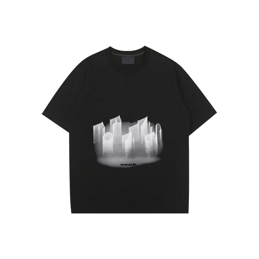 

Plus Size T-Shirt Oversized Loose Vintage Fuzzy gray Hip Hop Rap Style Tshirt Short Sleeve T Shirt Streetwear