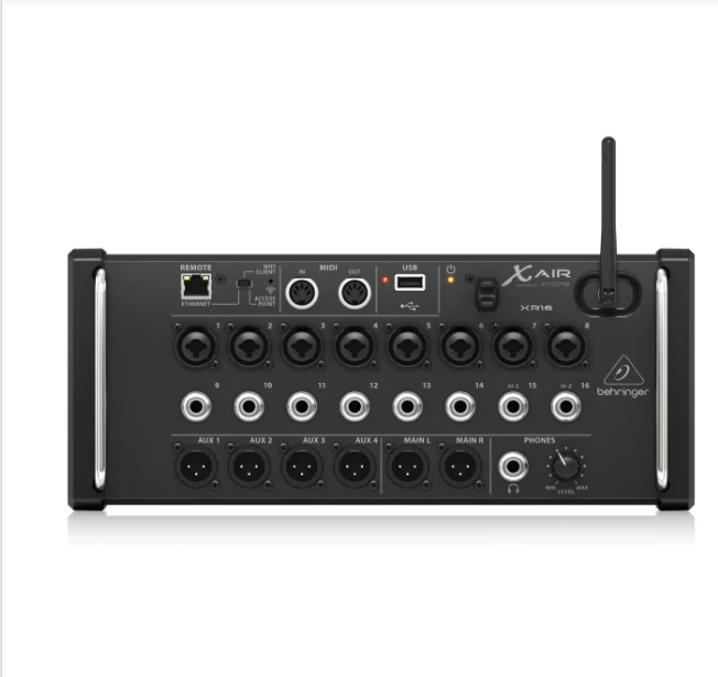 

Behringer X Air XR16 16 Channel Digital Mixer with 8 Programmable Midas Preamps 8 Line Inputs Integrated Wifi Module