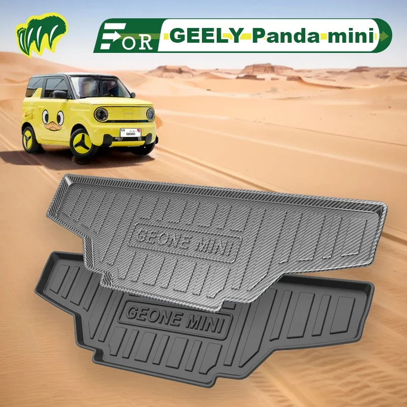 

For GEELY Panda mini 2023 Custom Fit Car Trunk Mat All Season Black Cargo Mat 3D Shaped Laser Measured Trunk Liners