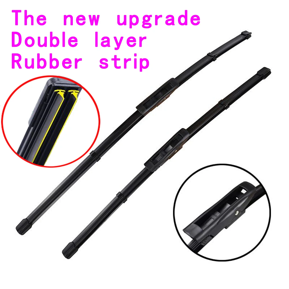 Front Windcreen Windshield Wiper Blades Flat For 2013 Mini Cooper R56