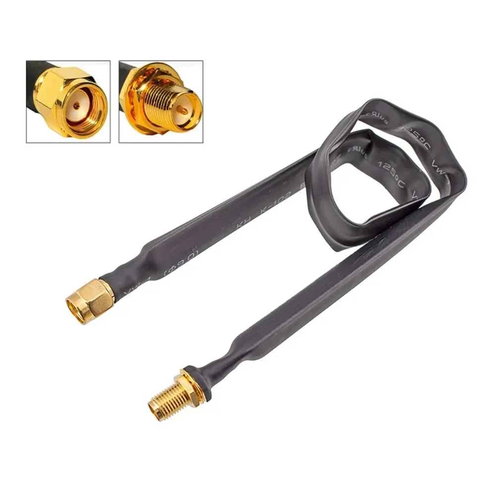 Coaxial Extension Pigtail 25cm Flat RP-SMA Male To RP-SMA Female WiFi Adapters 802.11ac 802.11n 802.11g 802.11b Coaxial Cable coaxial pigtail