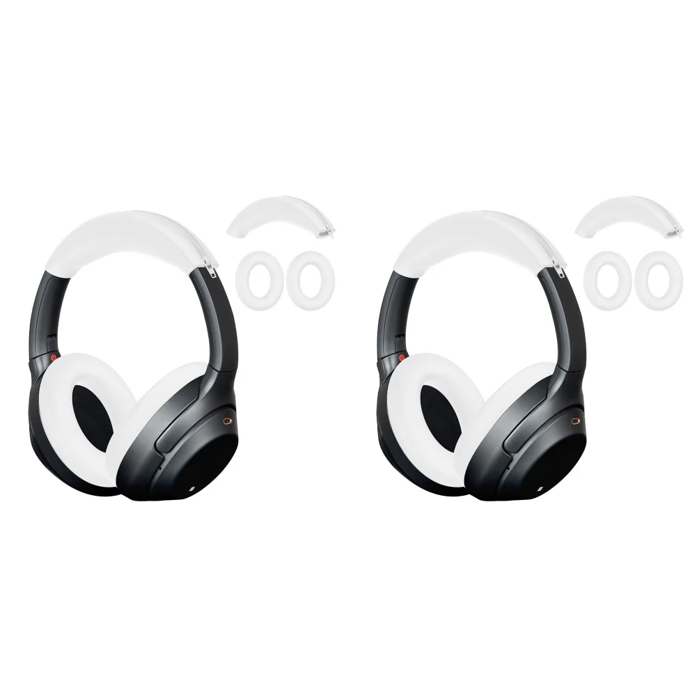 Silicone Ear Cushion and Headbeam Protective Cover Set