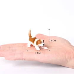 Realistic Mini Dog Figurine Playset - Adorable Puppy Figures for Cake Toppers and Gifts (Saint Bernard - 1)