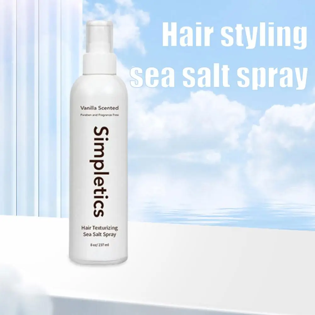 Sea Salt Hair Styling Spray Strong Hold for Thicker, Moisturized Curls, Nourishing Hair Shaping Spray with Oil for Defined Style
