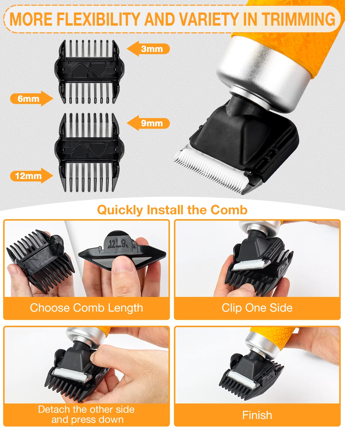 Pet Clipper Dog Hair Trimmer Pet Hair Trimmer Dog Clipper Carpet Trimmer Low Noise Electric Carpet Trimmer Tufting Clipper 200W High Power Professional Home Pet Hair Clipper Set DIY Trimming Tools