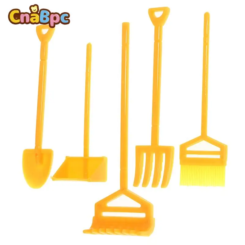 

1 Set 1:12 Dollhouse Miniature Gardening Tools Shovel Broom Model Diy Dollhouse Home Garden Decor Mini Model Scene Accessories