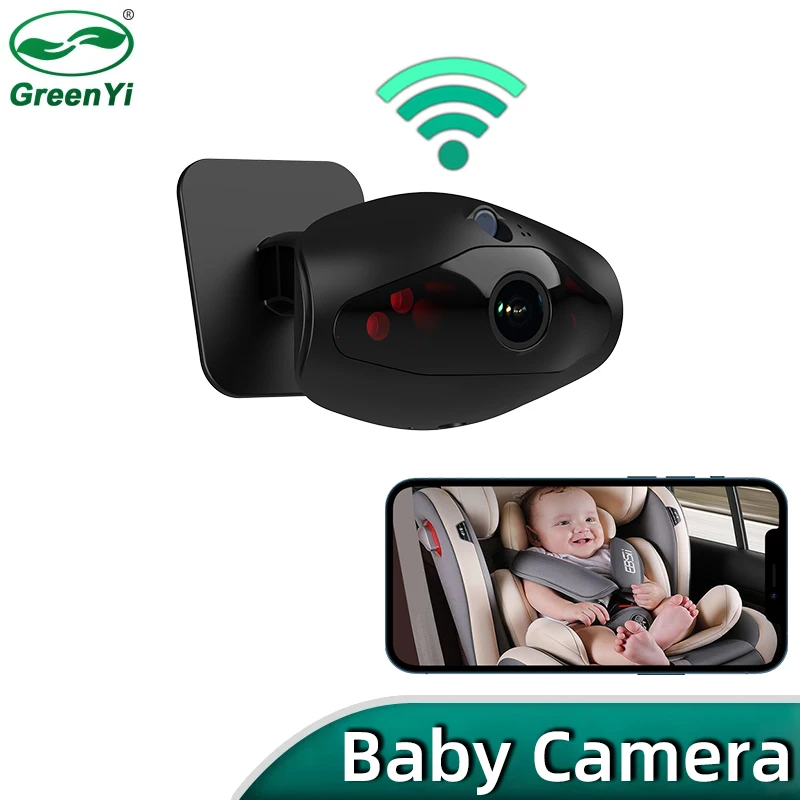 Greenyi Hd 720p Wifi Car Baby Back Seat Ir Camera Baby Incar