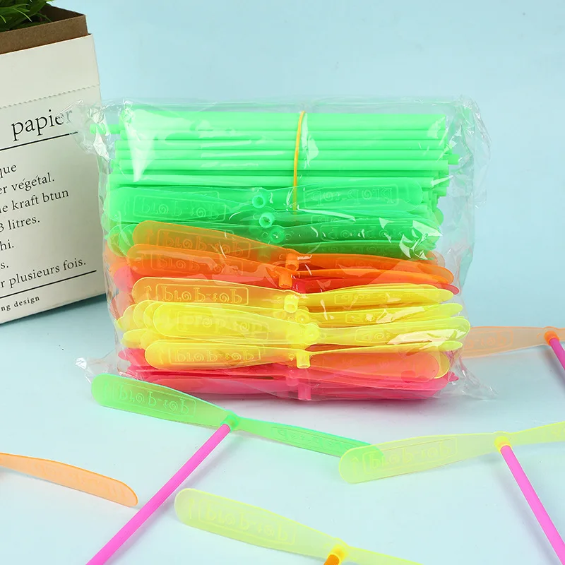 10pcs Bamboo Dragonfly Plastic Group Activity Toys Children Leisure Competition Props Game Souvenirs Kindergarten Gifts TMZ