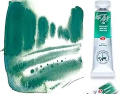 Russian White Nights Professional Watercolor Set - 10ml Extra Fine Artist Pigments, Vibrant and Lightfast Granulating Colors (762 Green Mist)