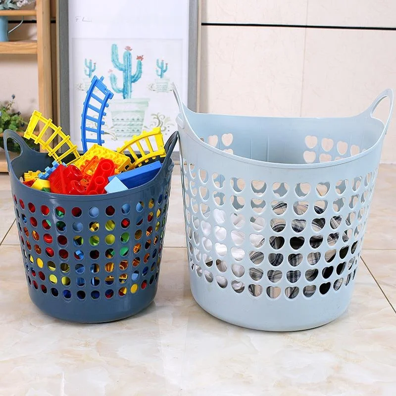 Large Size Batoom Laundry Basket Plastic Dir Clothes Storage Basket Toy Organizer Home Use Utili Basket Nordic Sle