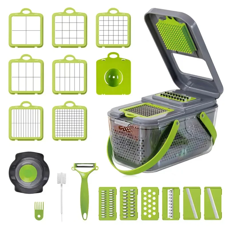 

Kitchen Chopper Grater Dicer Garlic 8/22 Multifunctional Carrot 1 Slicer Potato In Vegetable Cutter Onion