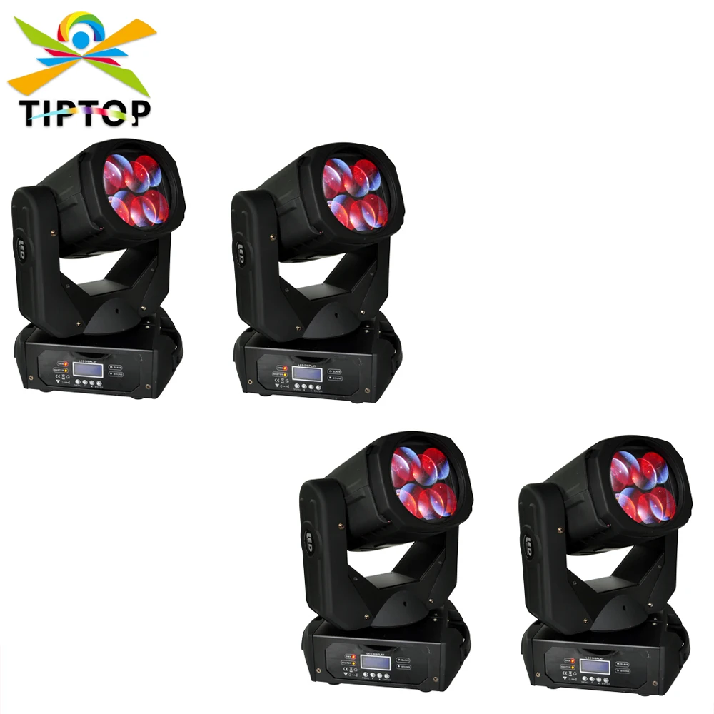 

Gigertop TP-L670 130W Led Moving Head Super Beam Light 4x25W Tyanshine 9/15 Channels Rotating Lens Prism Beam Effect PARTY DJ