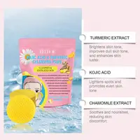 Coussinets nettoyants exfoliants pour le visage, curcuma, acide kojique, citron, nettoyage en profondeur de la peau, éclaircissant, coton, soins pour la peau 3