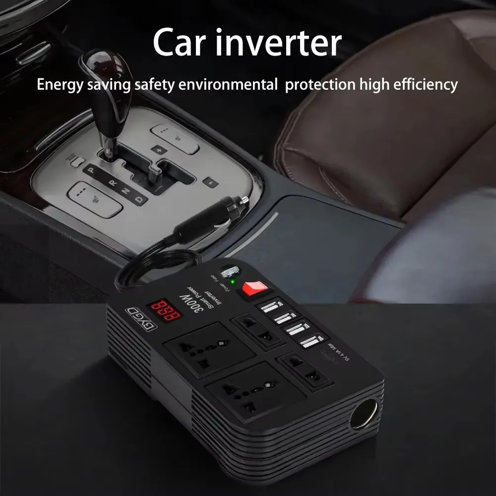 Car Inverter 300W High-power DC 12V To 220V Multi-function Home Modified Sine Wave Automotive Power Converter power inverter car converter inverter car inverter vehicle inverter car power converter