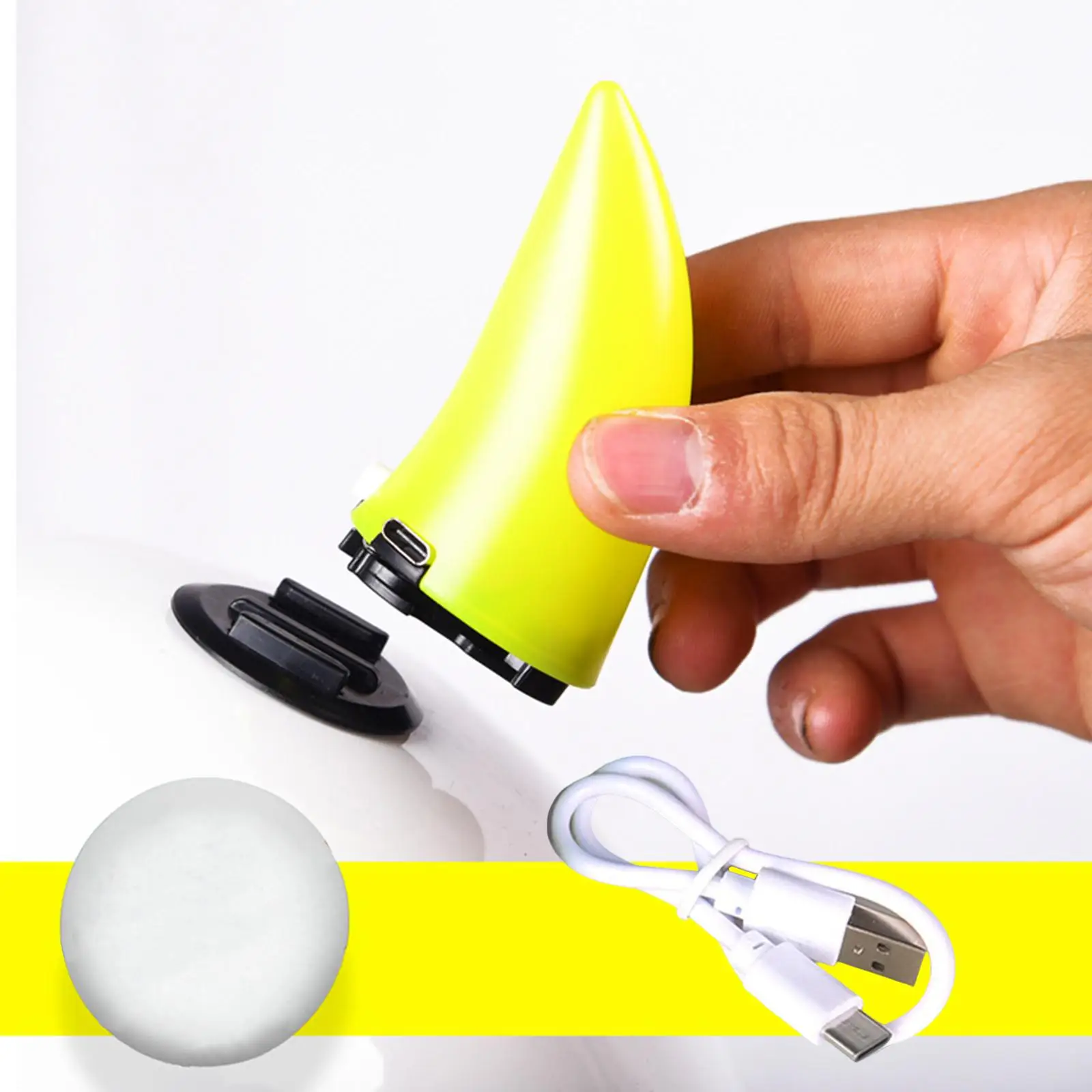 Illuminated Devil Horn for Helmet Waterproof Headwear Accessories Adhesive Car Roof Decoration Fit for Night Riding Motorcycle