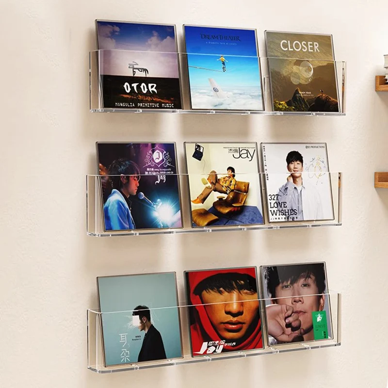 Minicadena Cd Organizer Rack Storage Retro Display Capacity Stand Cute Luxury Portable CD Rack Insert Porta Cd Music Furnitures